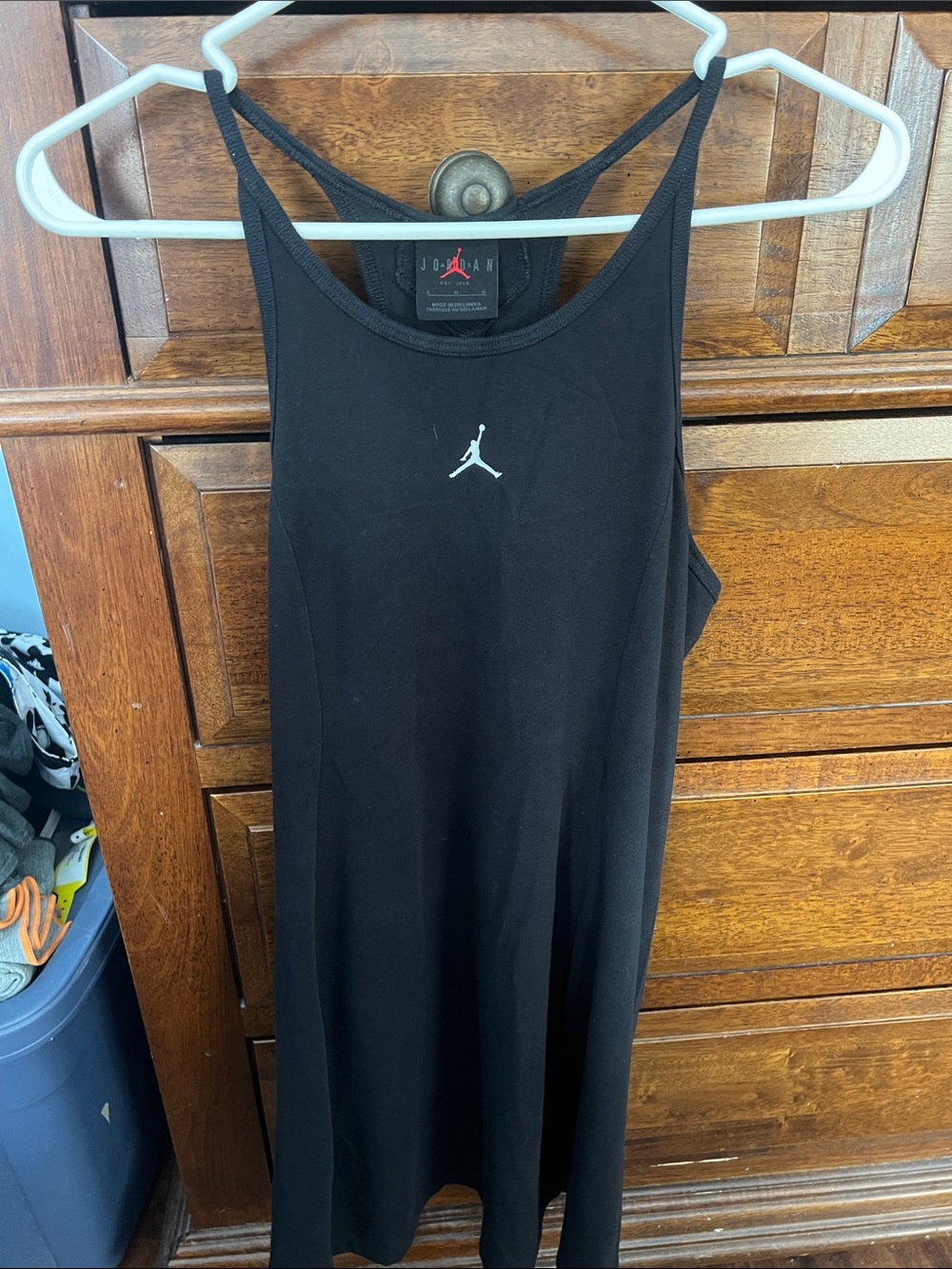 Jordan Black Sleeveless Jumpman Slip Dress